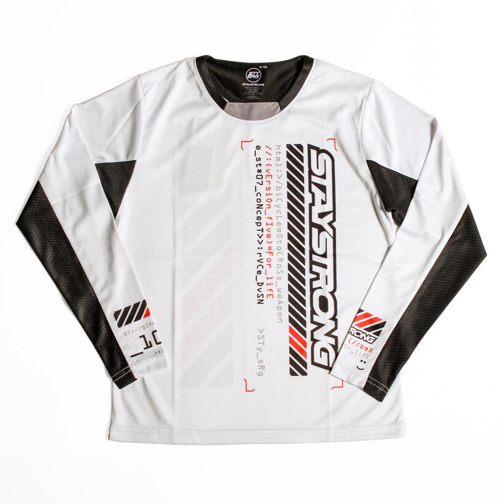 Джерси детская Stay Strong V5 Race Jersey белая 11-12 лет