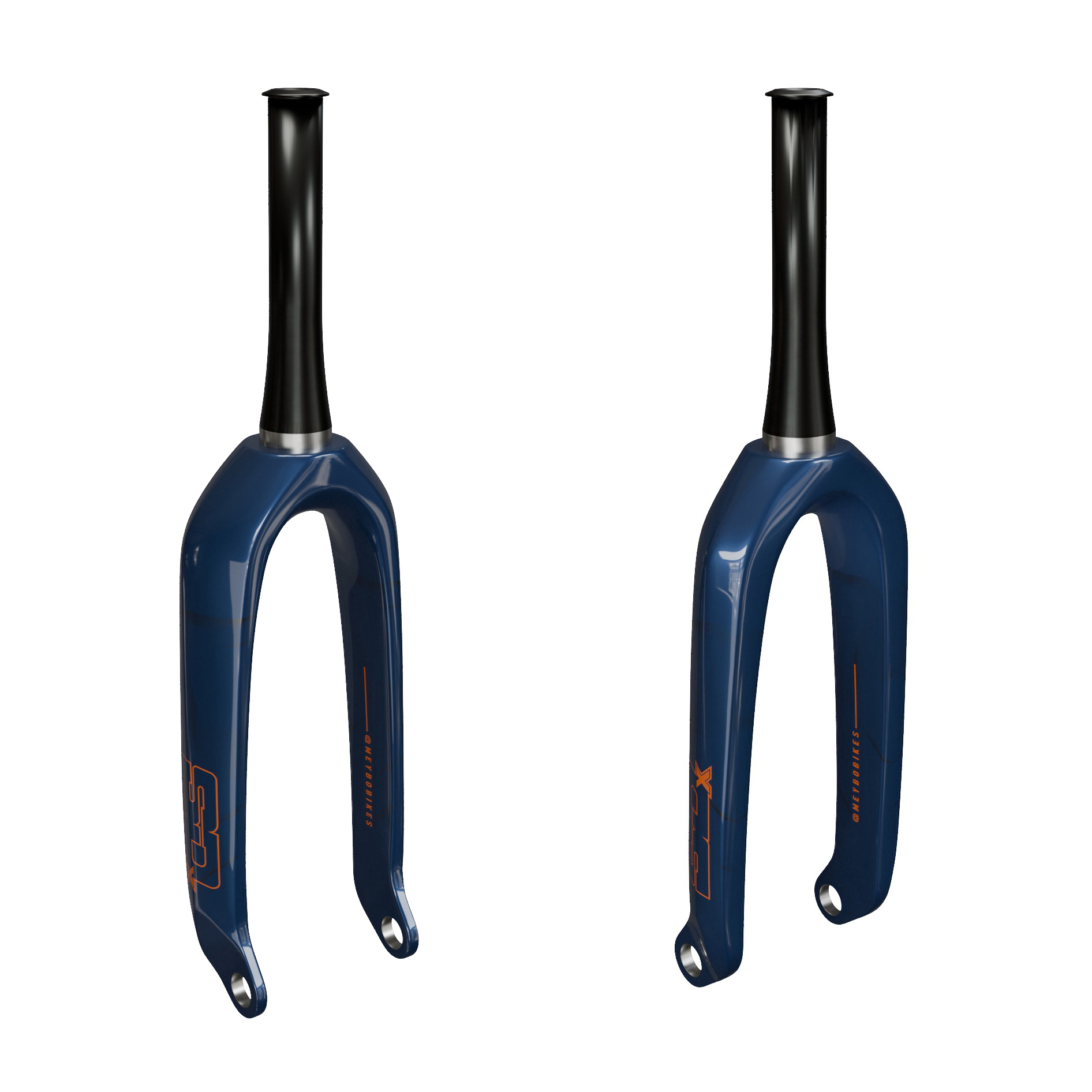 Вилка BMX SD CF1 Carbon Fork Expert 20" Meybo Petrol/Orange