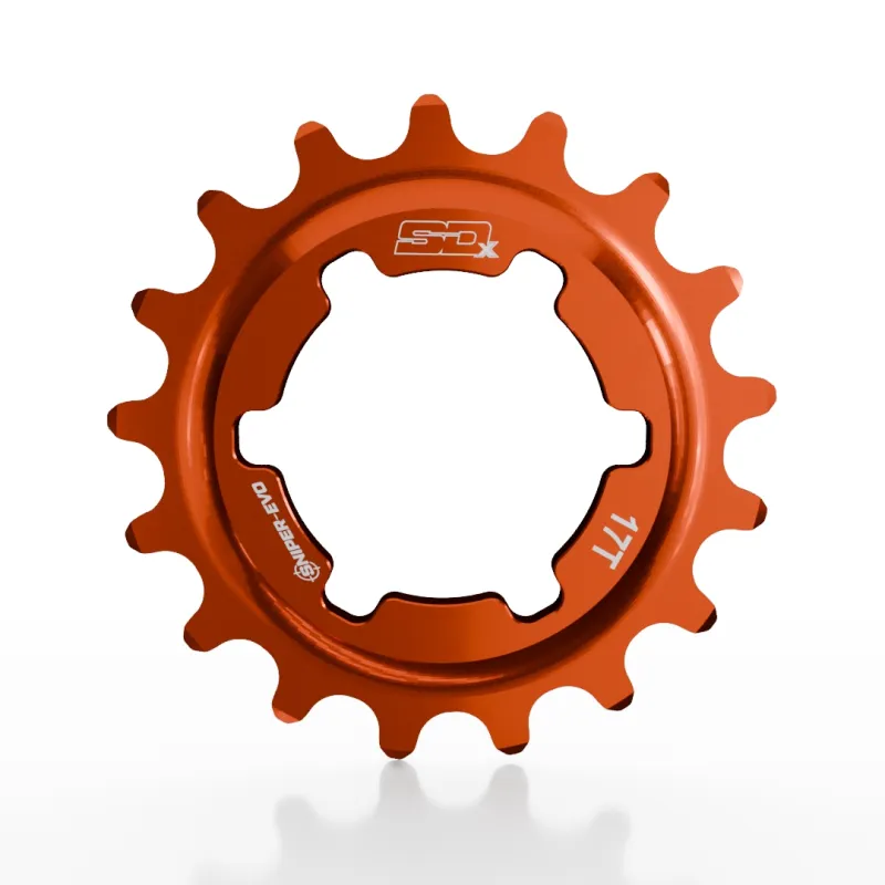 Звезда задняя SD-X Sniper Evo Alloy Cog 17T Orange