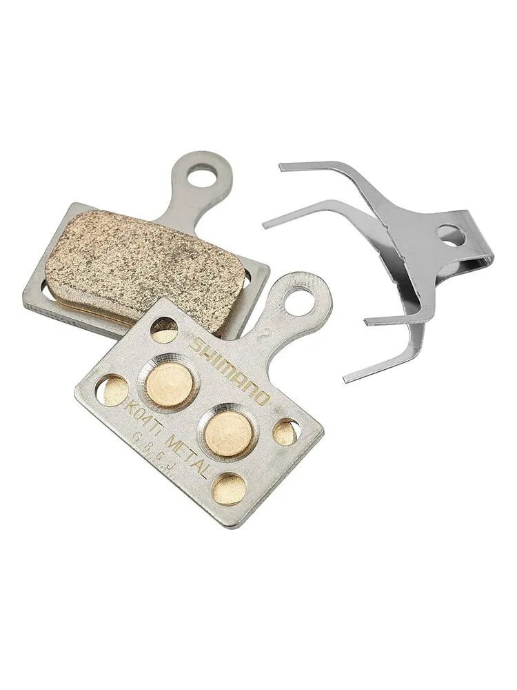 Тормозные колодки Shimano для ДТ K04Ti, металл, с пружиной, пара