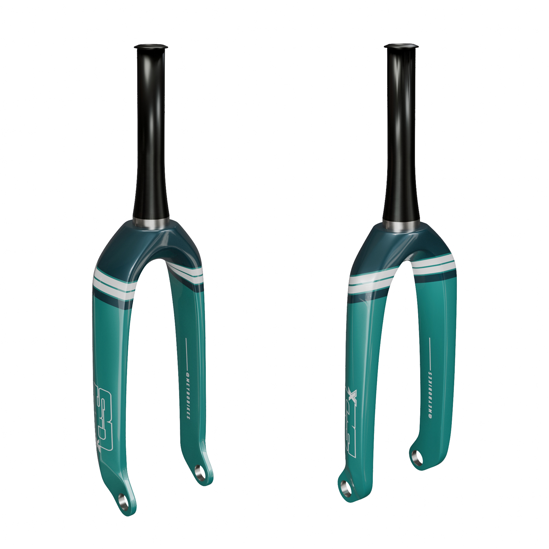 Вилка BMX SD CF1 Carbon Fork Expert 20" Meybo Petrol/White
