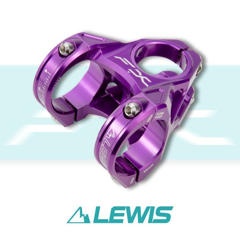 Вынос Lewis, длина 40мм, под руль 35мм, Purple