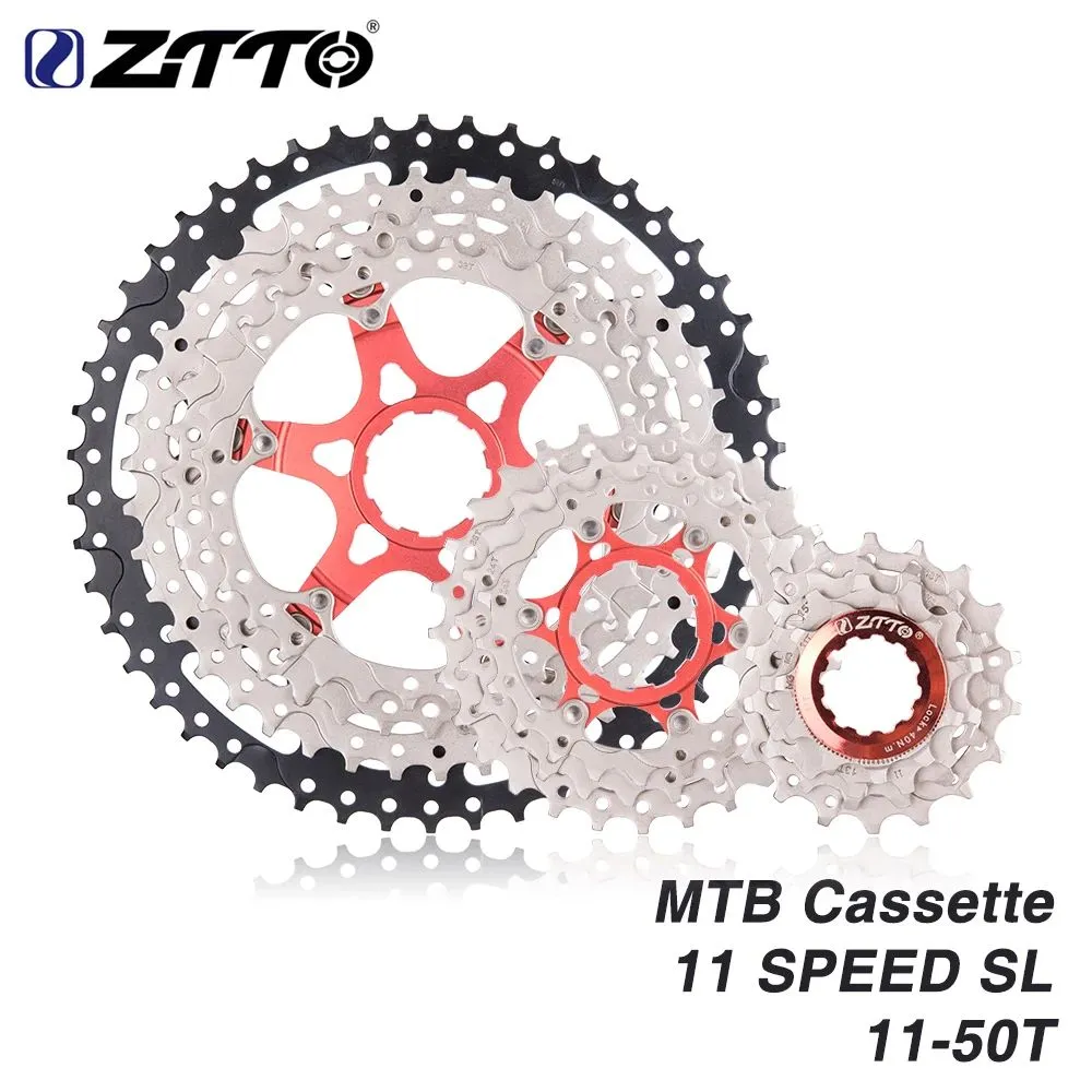 Кассета ZTTO 11 скоростей, 11-50T SL (облегченная), black-silver