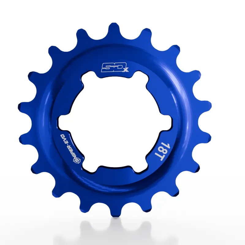 Звезда задняя SD-X Sniper Evo Alloy Cog 18T Blue