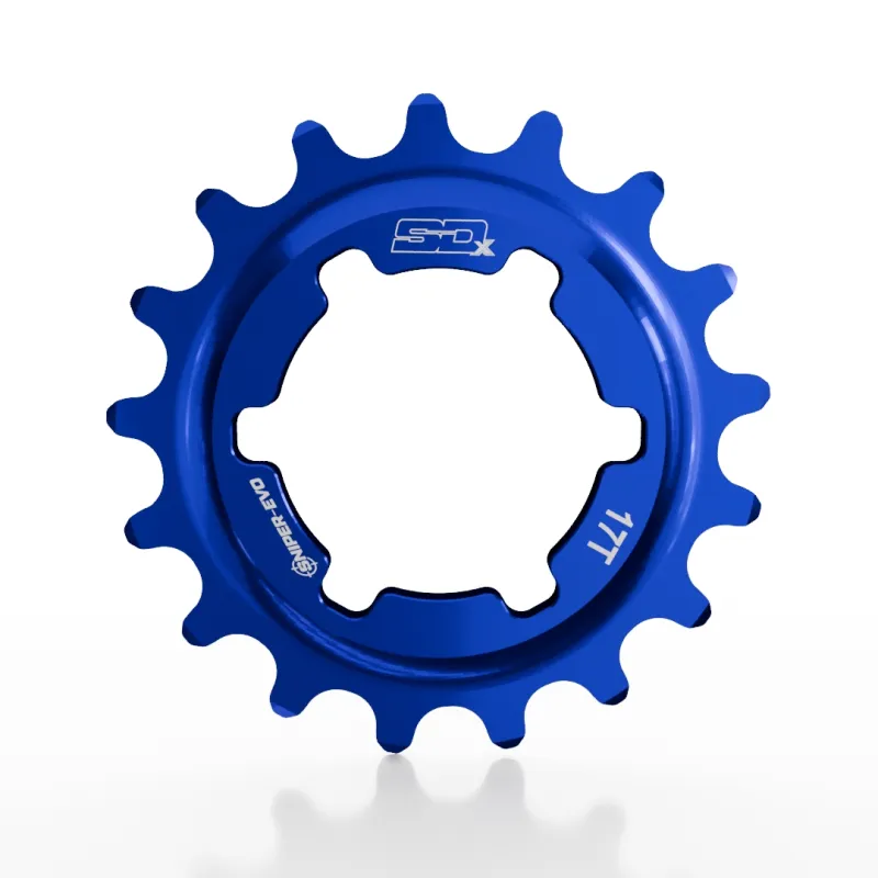 Звезда задняя SD-X Sniper Evo Alloy Cog 17T Blue