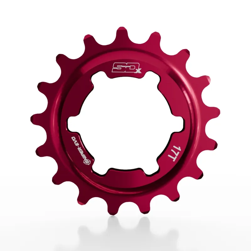 Звезда задняя SD-X Sniper Evo Alloy Cog 17T Red