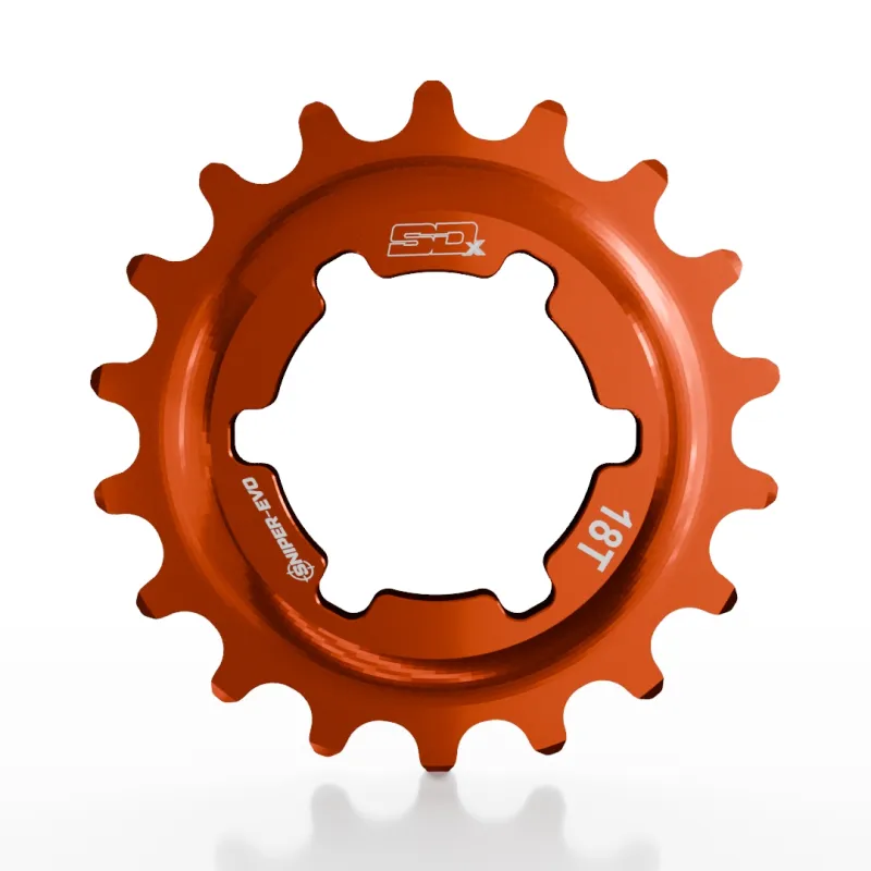 Звезда задняя SD-X Sniper Evo Alloy Cog 18T Orange
