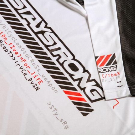 Джерси Stay Strong V5 Race Jersey белая Medium