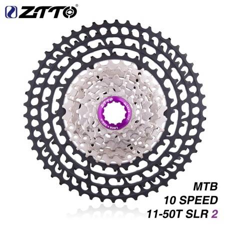 Кассета ZTTO 10 скоростей, 11-50T SLR2 ultralight black-silver
