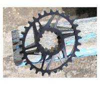 Овальная Звезда Neutrino Components SRAM, смещение 6 мм, 30Т, чёрная