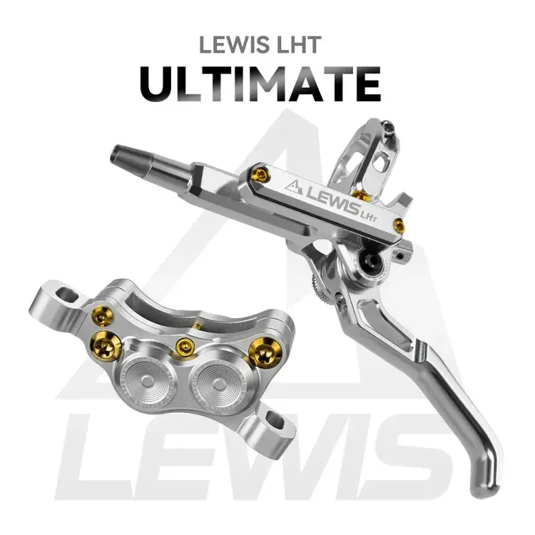 Комплект дисковых тормозов Lewis LHT Titanium Pistons 4 поршня, 900/1800mm, mineral oil, Silver