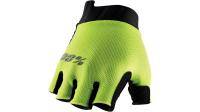 Велоперчатки 100% Exceeda Gel Short Finger Glove Fluo Yellow, L, 2022