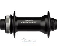 Втулка передняя Shimano Deore, M6010-B, 32 отв, C.Lock, под ось 15мм(без оси), OLD: 110мм, черная