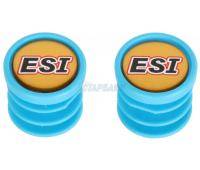 Заглушки руля ESI Logo пластик, голубой