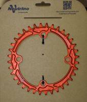 Звезда Neutrino Components 104 bcd, 36Т, 9 скоростей, оранжевая