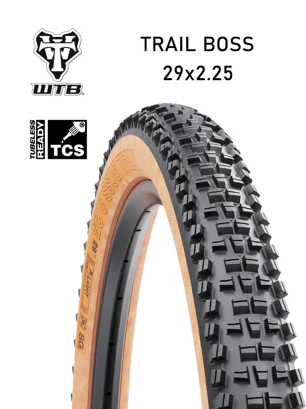 Покрышка бескамерная 29x2.25 WTB Trail Boss TCS Light/Fast Rolling 60tpi Dual DNA SG2 tire (tan)