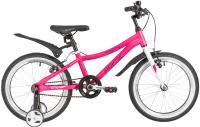 Велосипед NOVATRACK 18" PRIME алюм., розовый, тормоза V-brake, короткие крылья