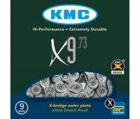 Цепь KMC X9-73 9 ск. 116L Grey/Grey