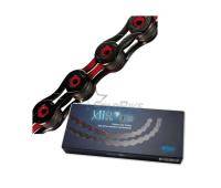 Цепь KMC DLC X11SL 11 ск. 116L Black/Red