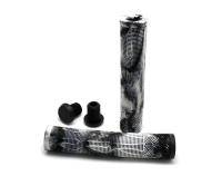 Грипсы Energy Kick 165 без колец, резиновые, black/white
