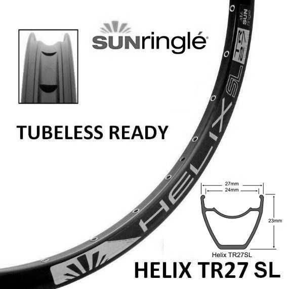 Обод 27,5" 32h SunRingle Helix TR27 SL Sleeved Black
