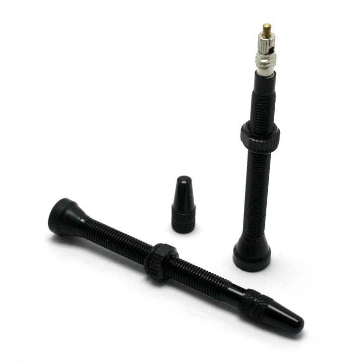 Комплект бескамерных ниппелей ZTTO Presta 60mm, черный (2 шт)