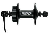 Втулка передняя Shimano M475, 36 отв, 6-болт, QR, черн.