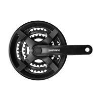 Система Shimano FC-TY301 42/34/24T, с защитой звезд, шатуны 170мм