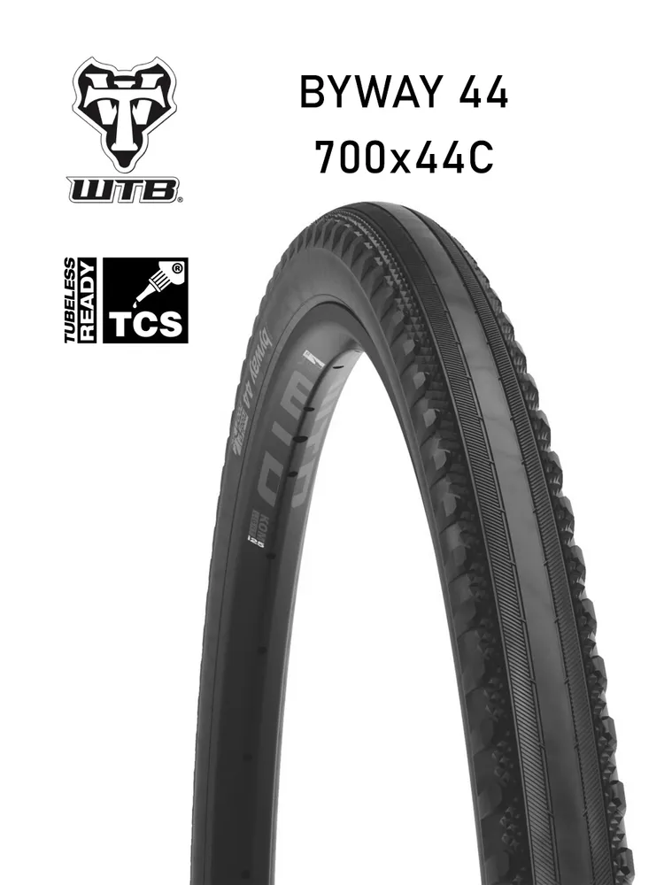 Покрышка бескамерная 700x44C WTB Byway Road TCS tire black