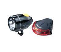 Комплект фонарей TOPEAK HighLite Combo II (WhiteLite II + RedLite II), чёрный