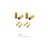 Наконечник рубашки и тросиков Jagwire Pro End Cap Pack Gold