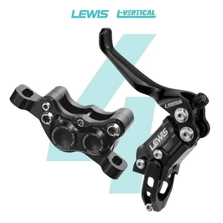 Комплект дисковых тормозов Lewis LV4 Radial Cylinder 4 поршня, 900/1800mm, mineral oil, Black