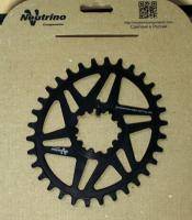 Овальная Звезда Neutrino Components SRAM, смещение 3 мм, 32Т, чёрная