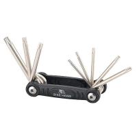 Ключи звёздочки Bikehand Torx T9/T10/T15/T20/T25/T27/T30/T40, чёрн/хром