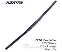 Руль ZTTO 780MM, 6 backsweep, 0 mm rise, black