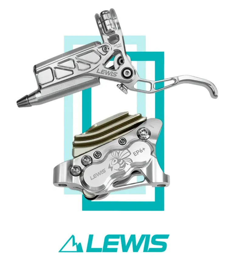 Тормоз дисковый задний Lewis EP6+ 6 поршней, 1650mm, DOT 5.1, Silver