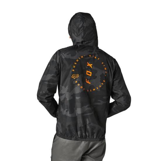Куртка Fox Clean Up Camo Windbreaker Jacket Black Camo, XXL, 2021