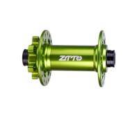Втулка передняя ZTTO P3 110х15мм, 32Н Boost, цвет зеленый