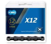 Цепь KMC X12, 12 скоростей 126L Black