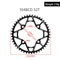Звезда BMX 104BCD 52T