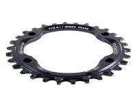 Звезда передняя A2Z NW chainring 7075-T6 32T BCD 96, анод. черная