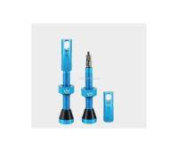 Комплект бескамерных ниппелей Peaty's Chris King Tubeless Valves 42mm 2 шт. Matte Turquoise