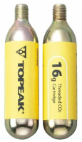 Набор картриджей CO2 TOPEAK 16G Threaded CO2 Cartridge, 2 шт