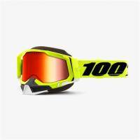 Маска 100% Racecraft 2 Snowmobile Goggle Fluo Yellow /Mirror Red Lens