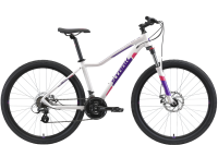 Велосипед Stark 2021 Viva 27.2 HD белый/фиолетовый 18"