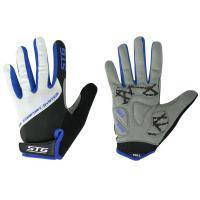 Перчатки STG AL-05-1825, белые/синие/черные, с длинными пальцами, S