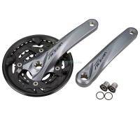 Система Shimano Acera, M3000, 175мм, квадрат, 40/30/22T, черная, с защитой звёзд