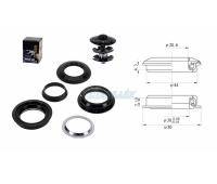 Рулевая колонка Neco H172 1-1/8" A-Head, 44х44, полуинтегрированная, промподшипники