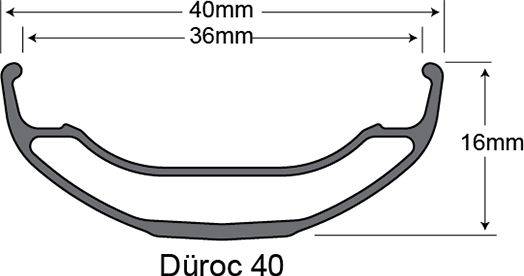 Обод 29" 28h SunRingle Duroc 40 Sleeved Black