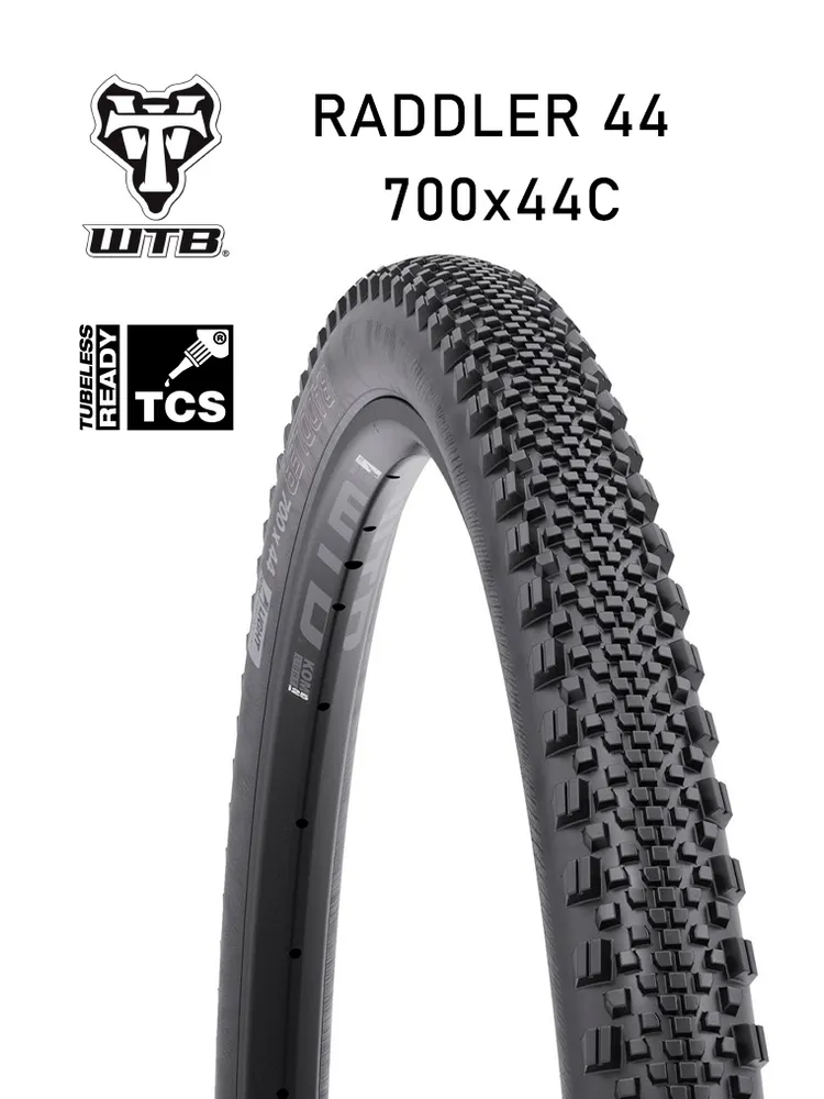 Покрышка бескамерная 700x44C WTB Raddler, TCS Light/Fast Rolling Tire black
